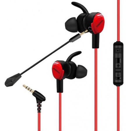 西伯利亚(XIBERIA)MG-1 耳机入耳式有线 游戏耳麦吃鸡耳机 电脑手机耳机 带麦 红色