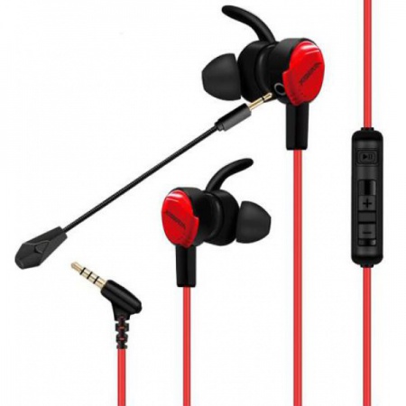 西伯利亚(XIBERIA)MG-1 耳机入耳式有线 游戏耳麦吃鸡耳机 电脑手机耳机 带麦 红色