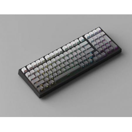 新盟（TECHNOLOGY）K980有线黑色月夜椰白轴混光机械键盘 白轴麻将轴